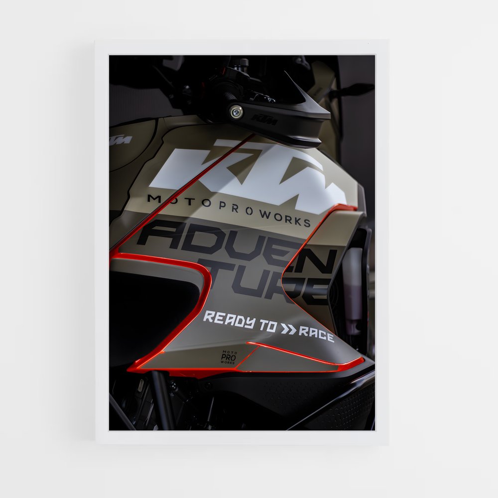 Poster Red Blaze – affiche KTM Moto (vue 3)